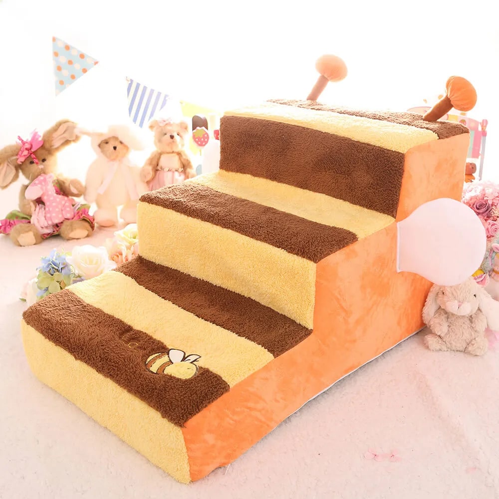 honey bee climbing ladder washable multi scenario dog stairs 11