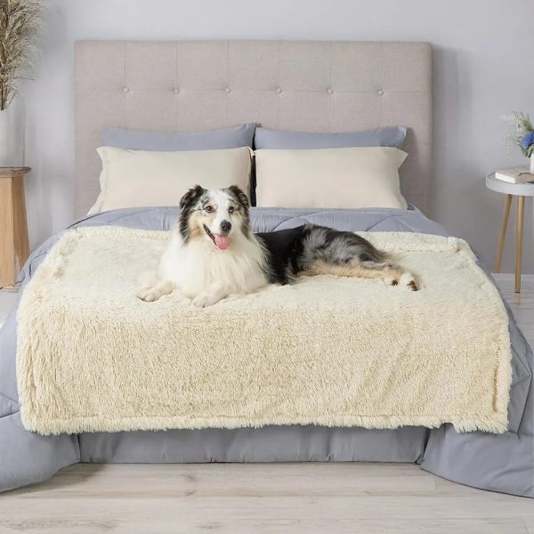 luxurious waterproof plush warm multi purpose home dog blanket 24