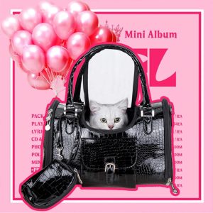 luxury croc pattern dog & cat carrier bag with wallet 11