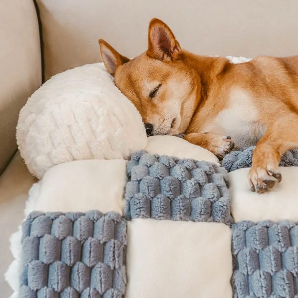 plaid cozy sofa protector dog mat 18