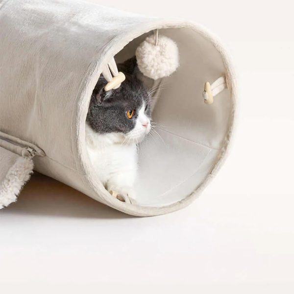 play interactive rest foldable skin friendly cat tunnel sleeping mat 15