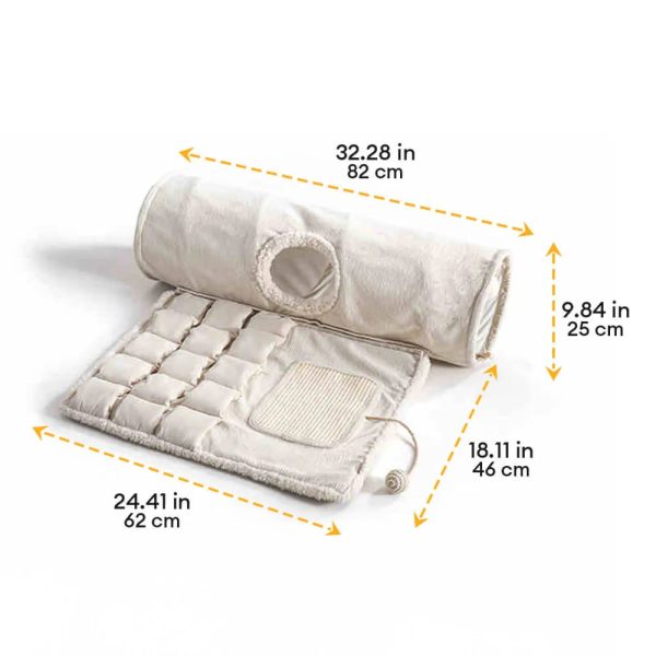 play interactive rest foldable skin friendly cat tunnel sleeping mat 19
