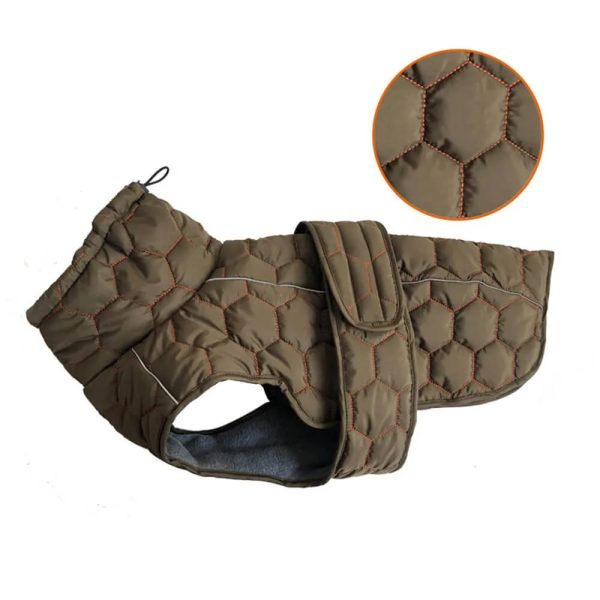 quilted outdoor dog vest warm & durable for hiking & adventures 20