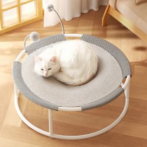 round breathable moisture proof warm mesh cat bed 11