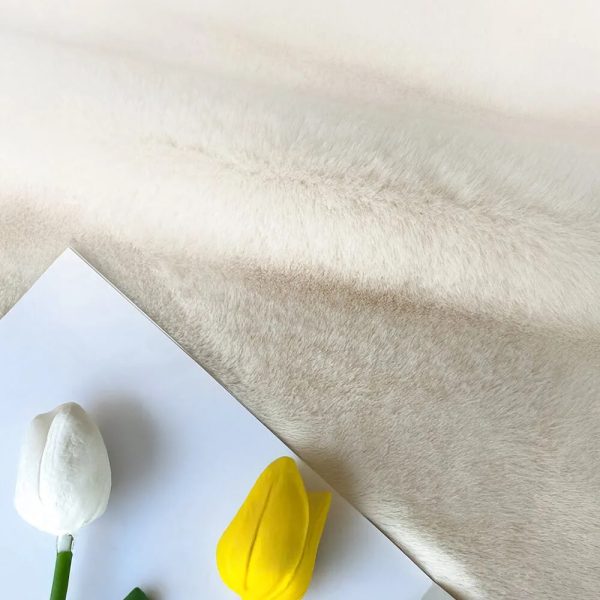 round ultra soft faux rabbit fur warm dog & cat mat 14