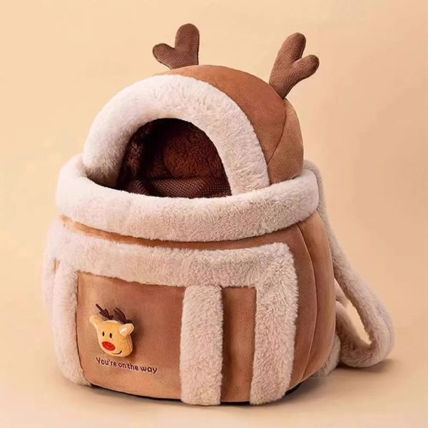 soft plush bee style warm breathable dog & cat carrier bag 12