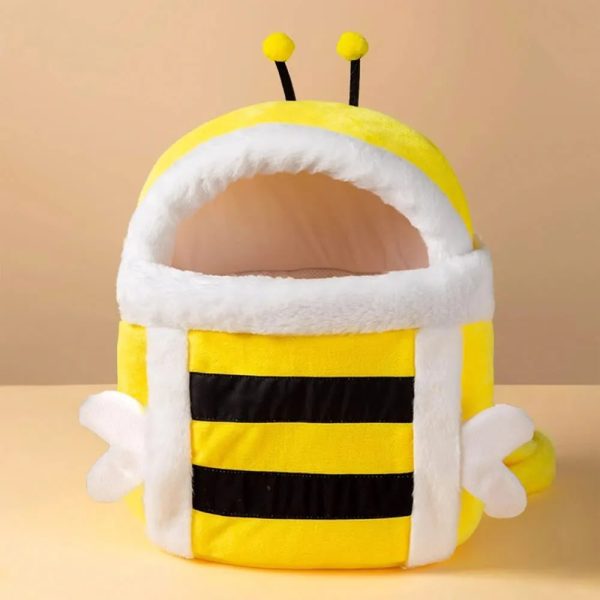 soft plush bee style warm breathable dog & cat carrier bag 20
