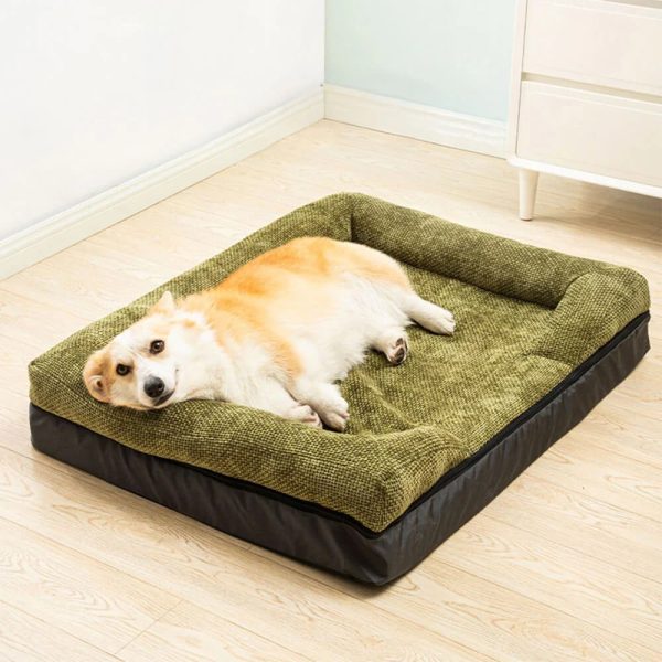 spacious cozy durable orthopedic washable dog & cat bed 19