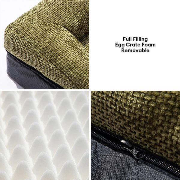 spacious cozy durable orthopedic washable dog & cat bed 22