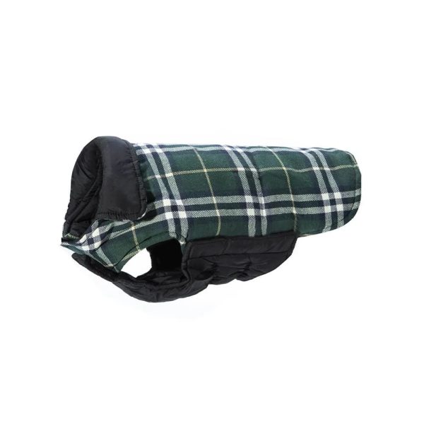 ultra warm plaid turtleneck skin friendly velcro dog jacket 15