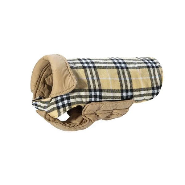 ultra warm plaid turtleneck skin friendly velcro dog jacket 18