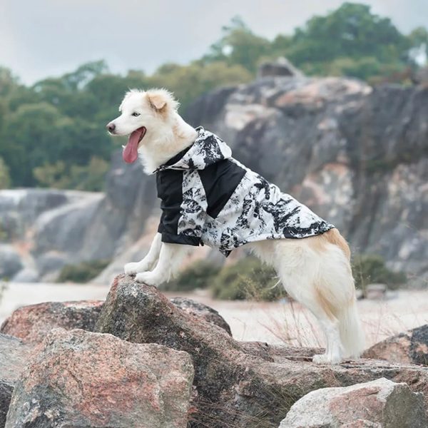 warm & stylish thick cotton printed dog jacket 13