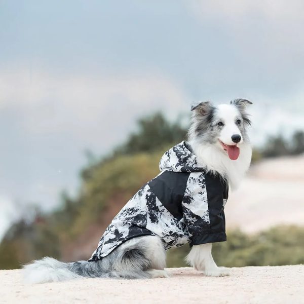 warm & stylish thick cotton printed dog jacket 14