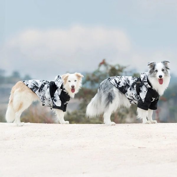 warm & stylish thick cotton printed dog jacket 17