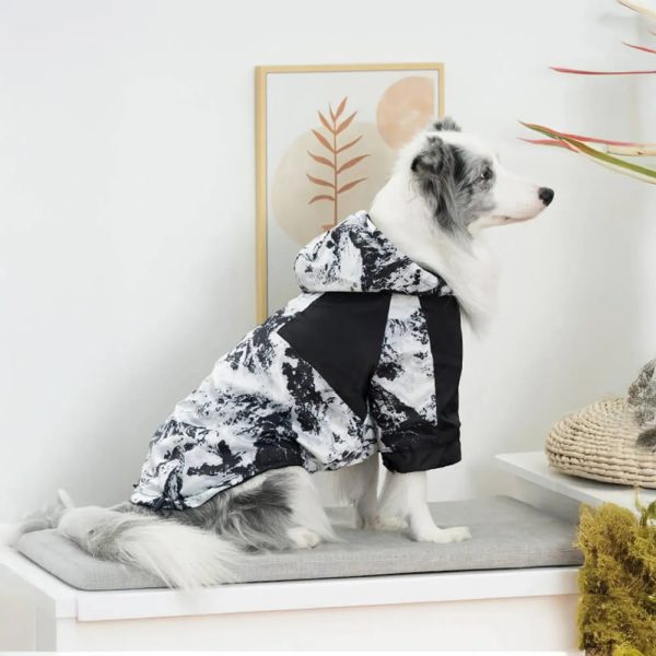 warm & stylish thick cotton printed dog jacket 19