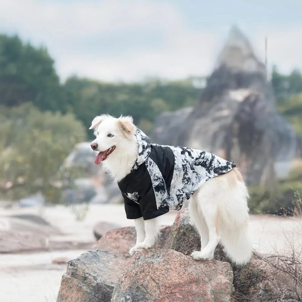 warm & stylish thick cotton printed dog jacket 21