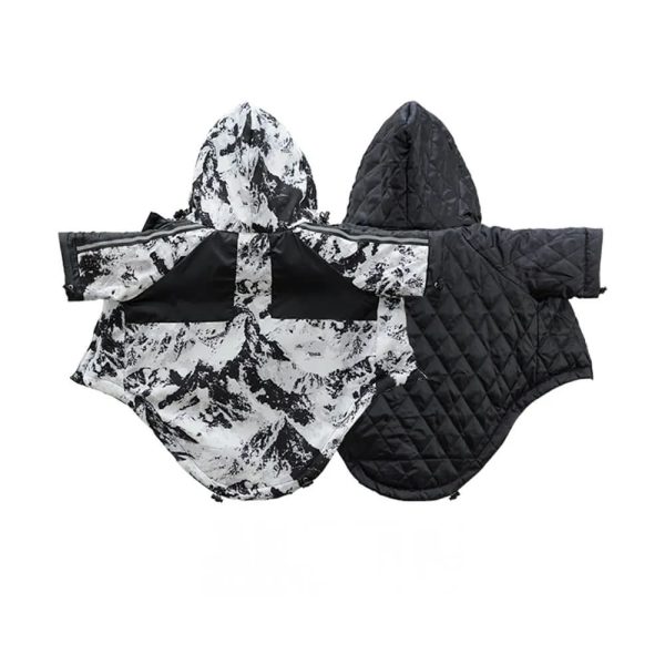 warm & stylish thick cotton printed dog jacket 23