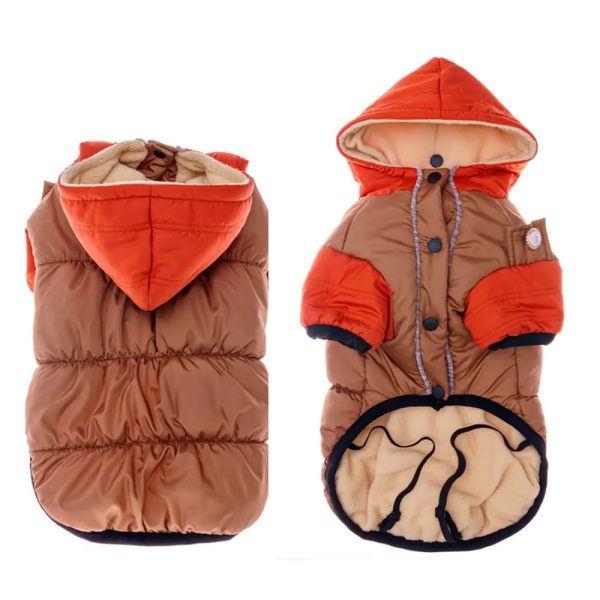 waterproof & windproof warm adjustable fit dog hooded jacket 22