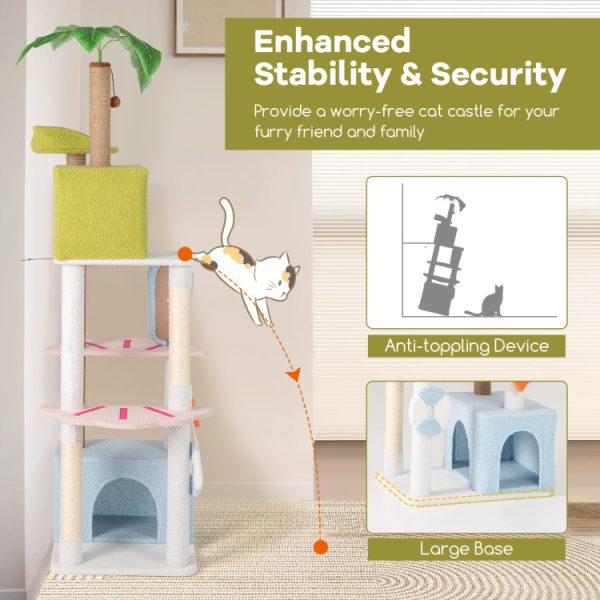 71 multi level beach themed cat tree 17