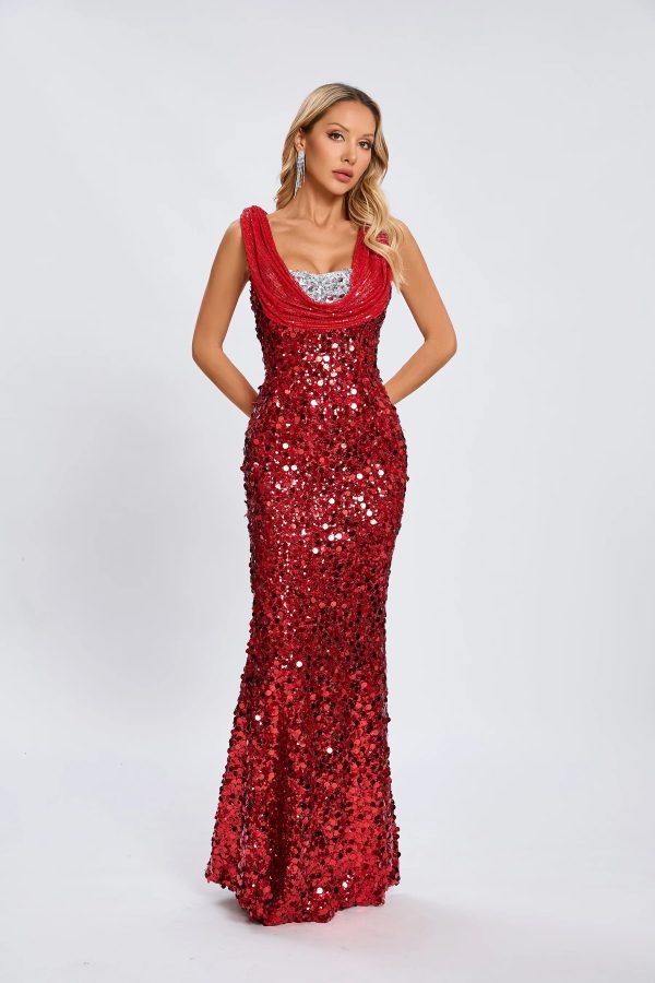 adnan plunge neck sequin maxi dress 13