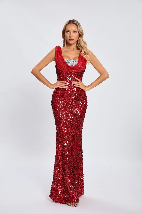 adnan plunge neck sequin maxi dress 16