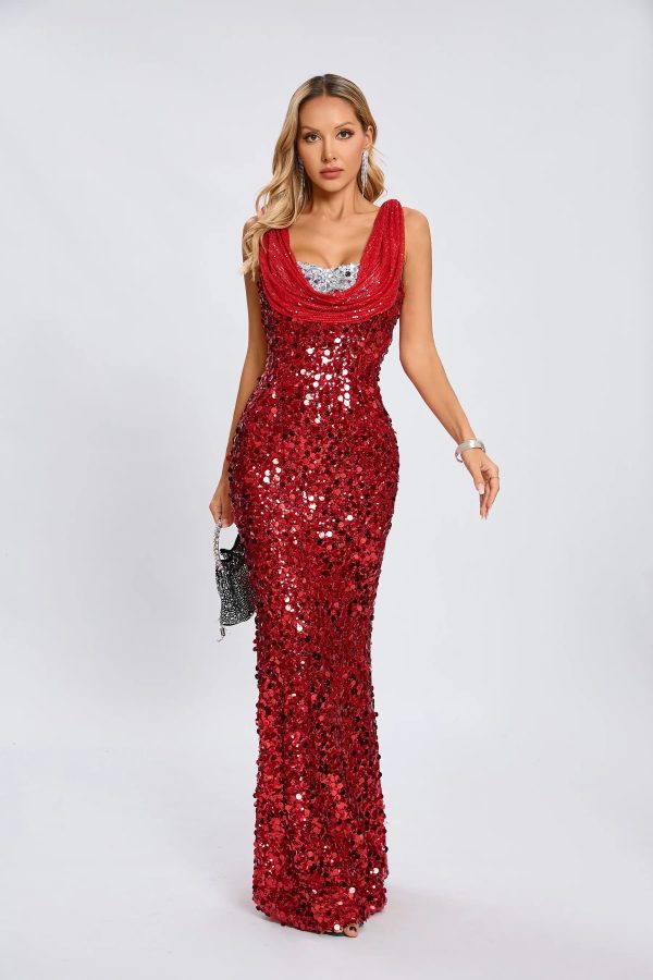 adnan plunge neck sequin maxi dress 17