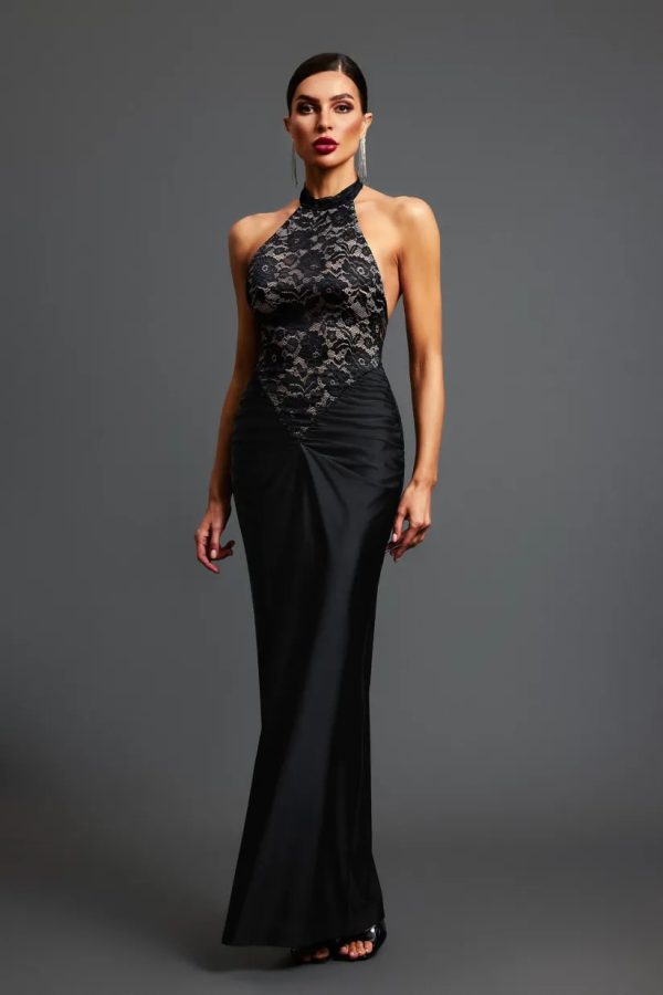 cadao backless floral lace maxi dress 999