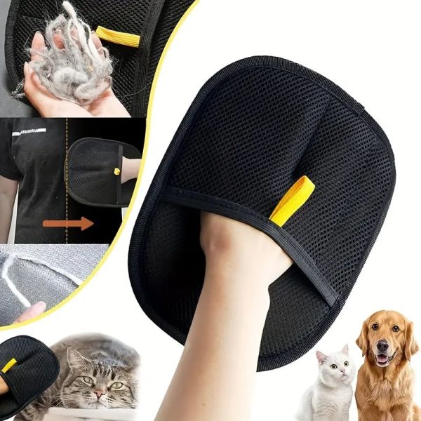 double sided pet hair removal glove 11
