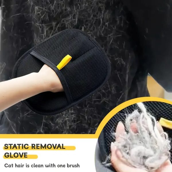 double sided pet hair removal glove 12