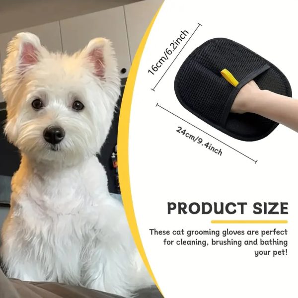 double sided pet hair removal glove 15