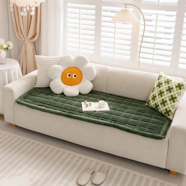 lazy soft flannel breathable pet mat non slip sofa cover 29