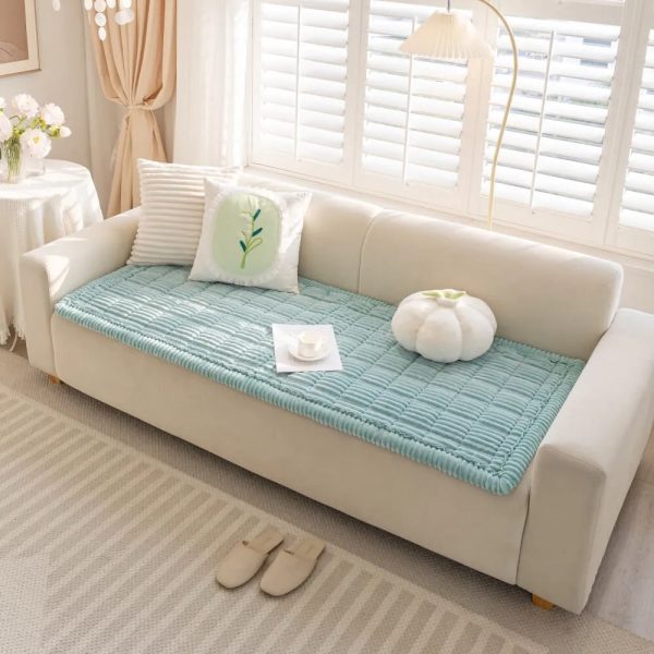 lazy soft flannel breathable pet mat non slip sofa cover 31