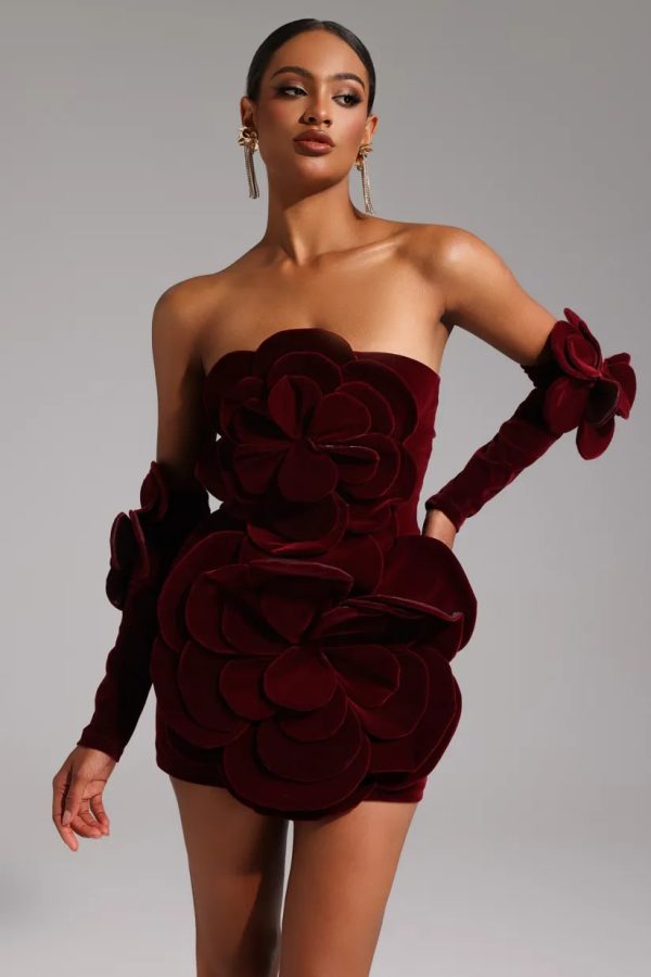 valeria sleeveless flowers mini dress 12