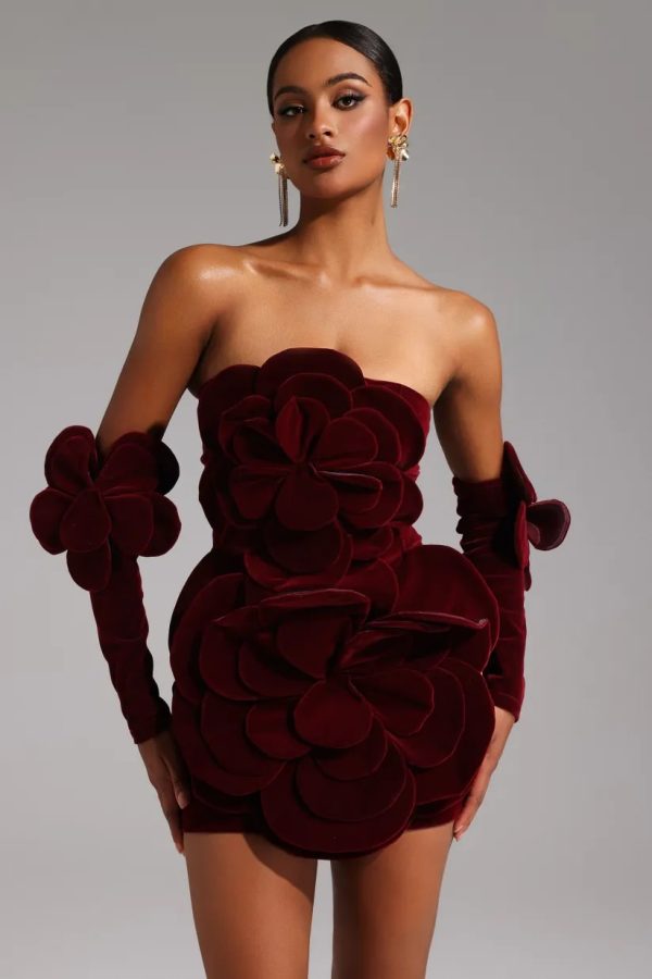 valeria sleeveless flowers mini dress 14