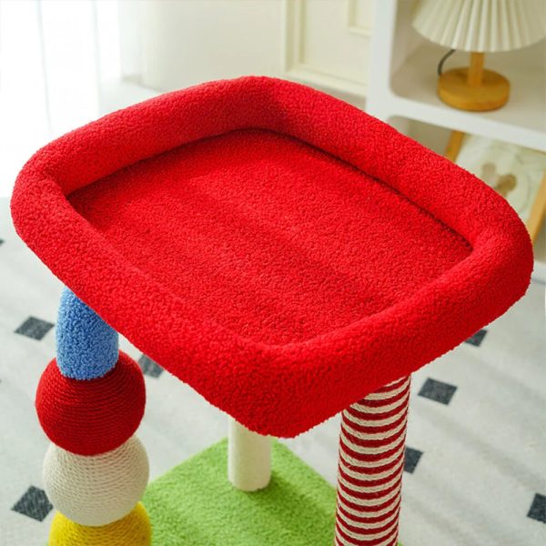 colorful u shaped multi layer sisal cat tree 19