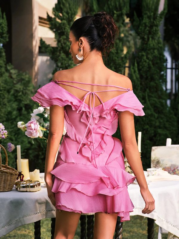 dabney v neck ruffle mini dress 16