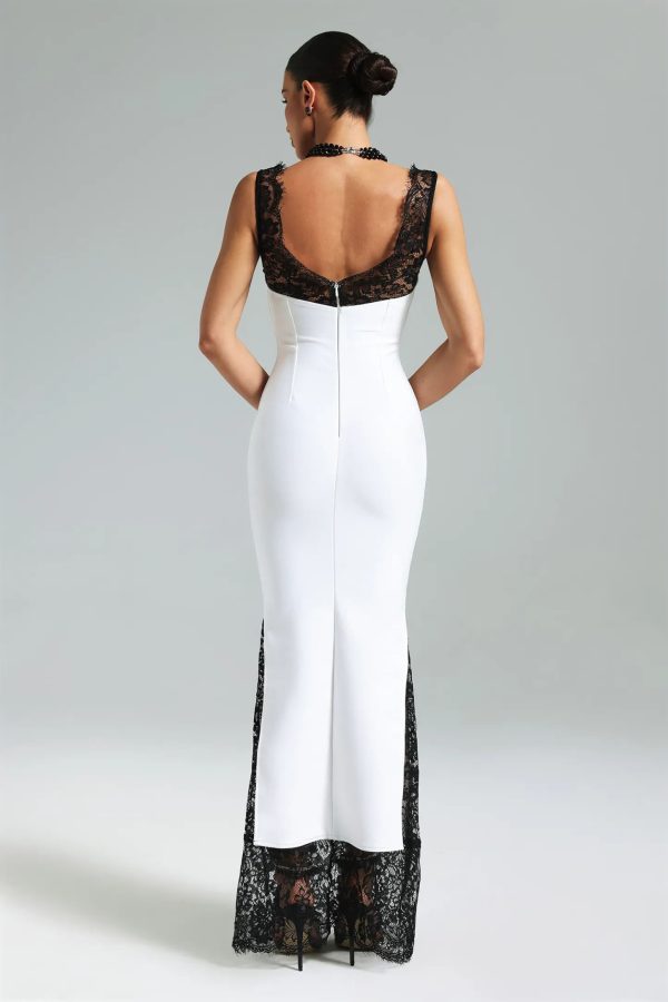 gunnhild lace deep v maxi dress 16
