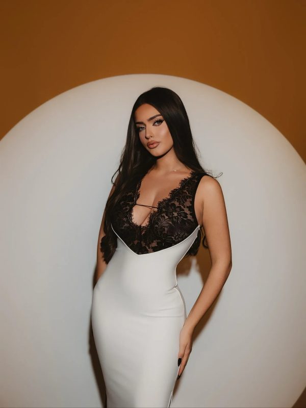 gunnhild lace deep v maxi dress 28