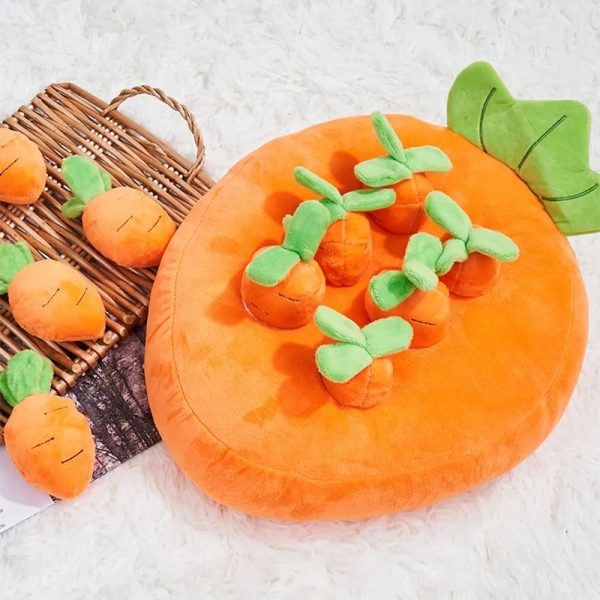 squeaky carrots enrichment interactive toy dog snuffle toy 12