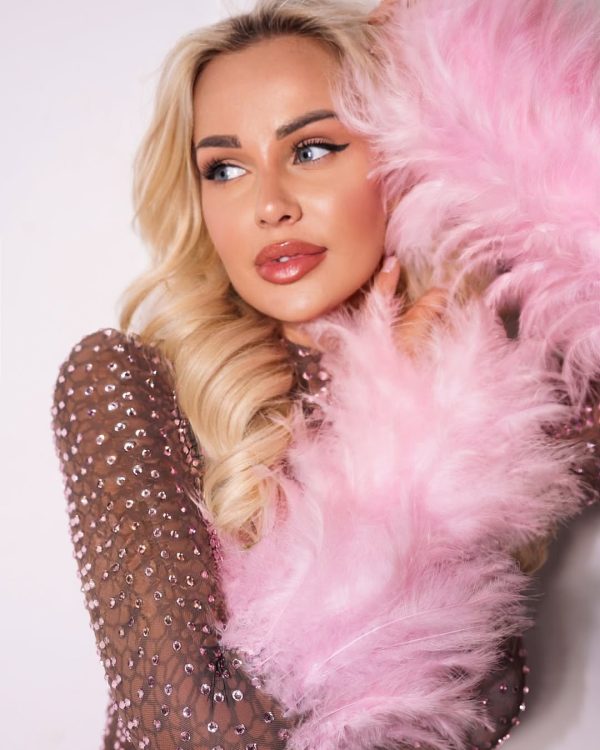 braylene rhinestone feather trimmed mini dress 14