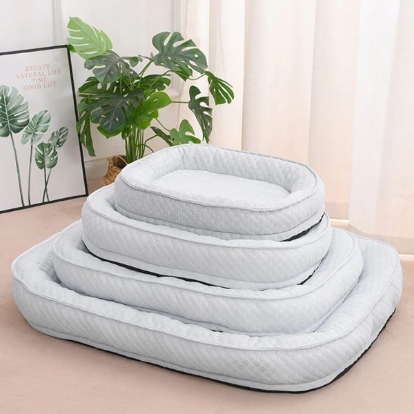 cooling comfort elevated donut oval dog bed 13