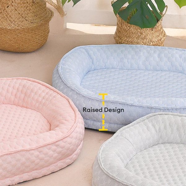 cooling comfort elevated donut oval dog bed 20