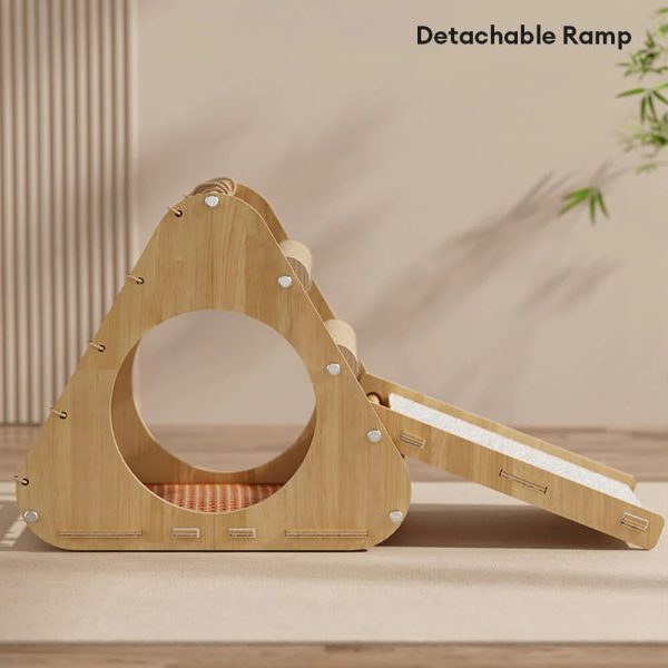 durable sisal cat scratching board with sloped climbing ramp 13