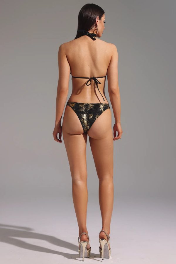 fesila snake print two piece bikini set 15
