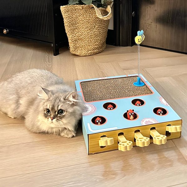 fun interactive whack a mole cat scratcher toy 13