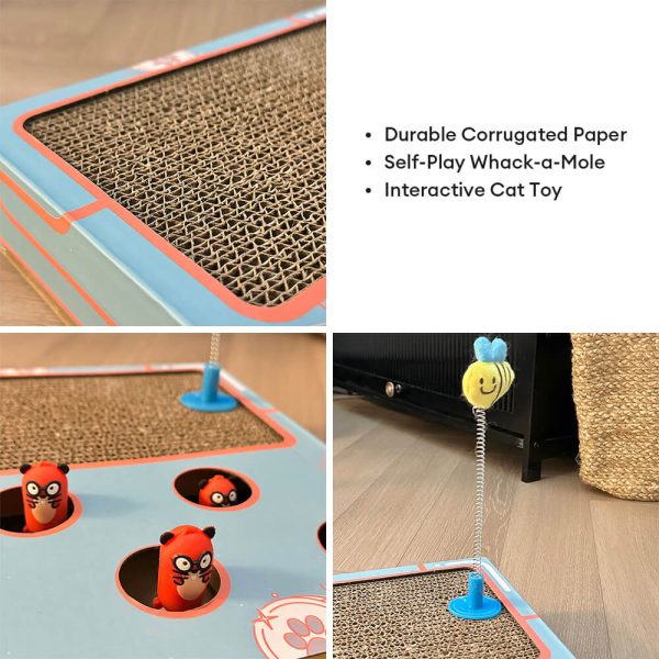 fun interactive whack a mole cat scratcher toy 16