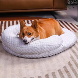 ice dot cooling breathable pet mat with pillow for cats & dogs 11