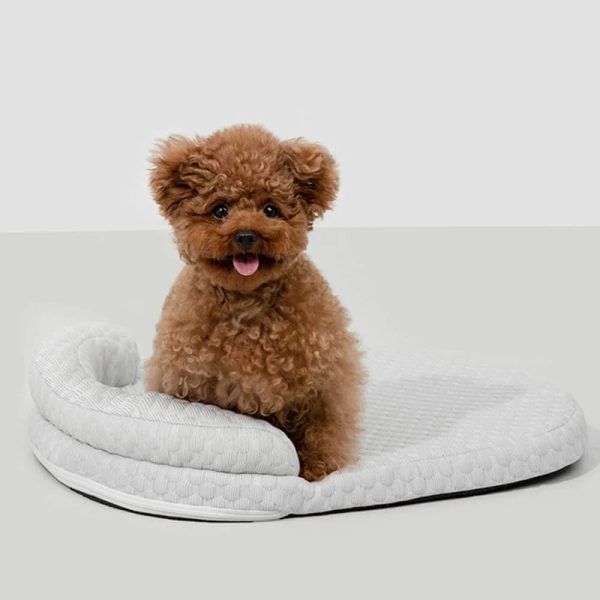ice dot cooling breathable pet mat with pillow for cats & dogs 13