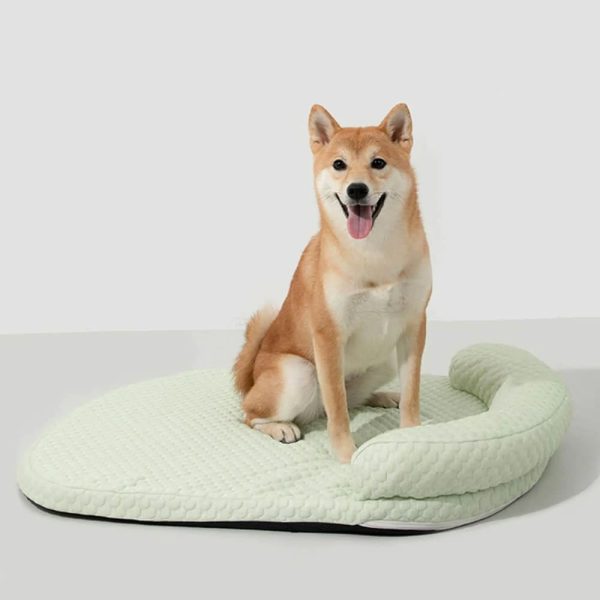 ice dot cooling breathable pet mat with pillow for cats & dogs 14