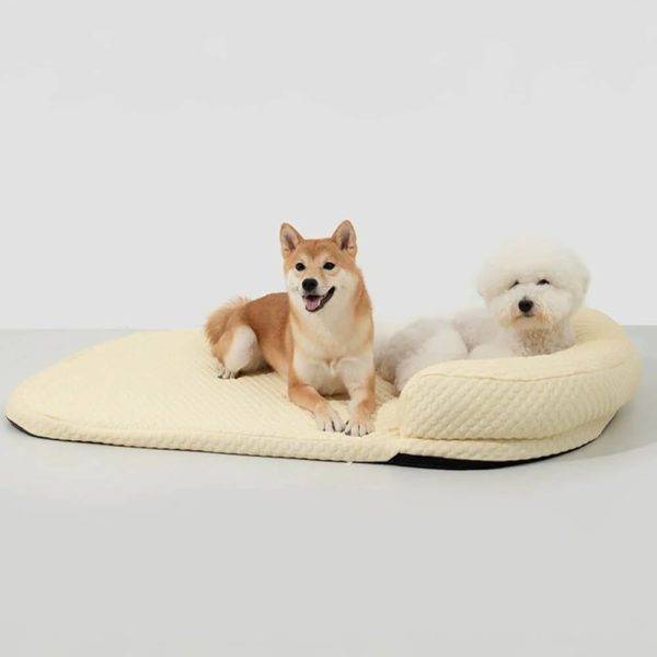 ice dot cooling breathable pet mat with pillow for cats & dogs 15
